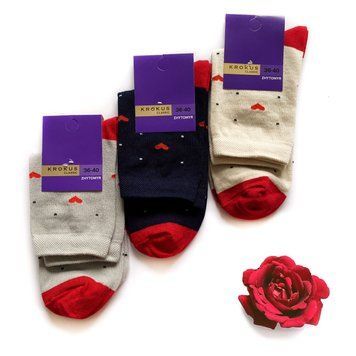 , Носки, 36-40, Микс цветов, Демисезон
