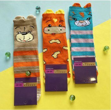 , Носки, 36-40, Микс цветов, Демисезон